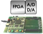 embedded system with FPGA plus A/Ds and D/Cs