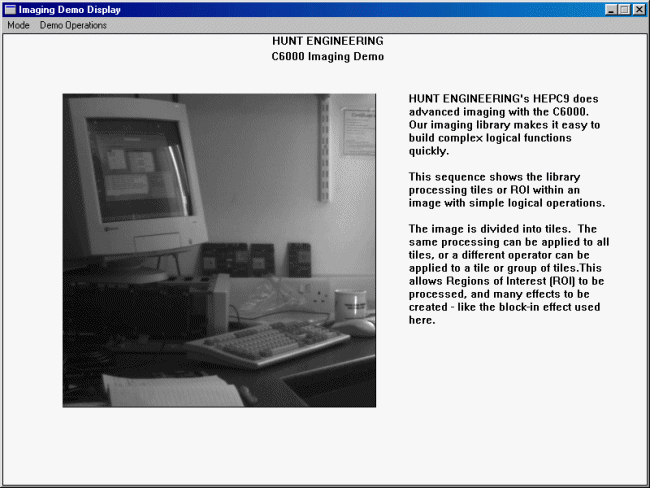 FPGA/C6000 Imaging Demo